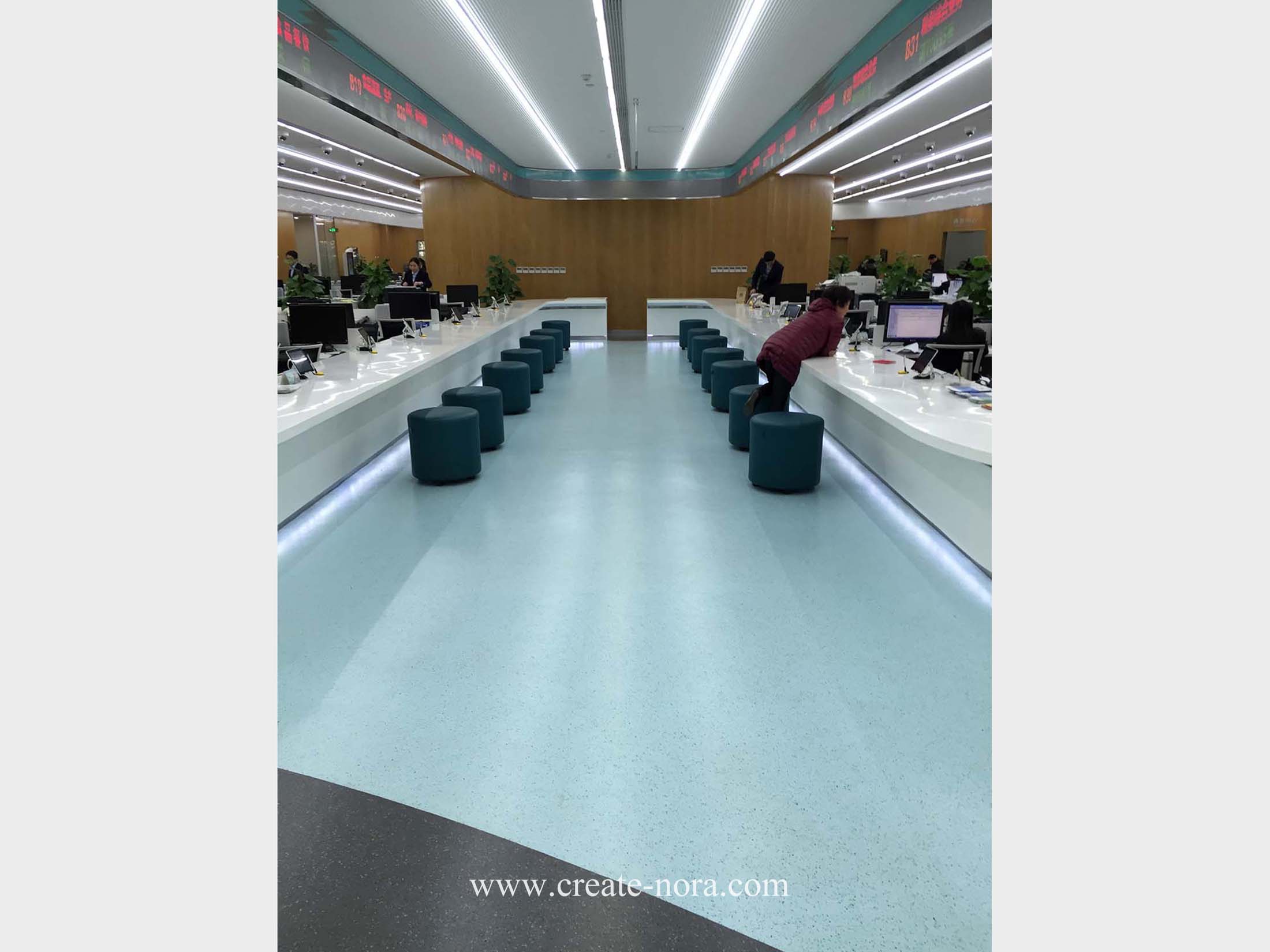 the photo of nora rubber flooring in Shanghai Xuhui Administrative Service Center 6